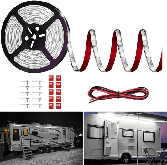RV Awning LED Light Kit 12V Waterproof – Thoughtful Housewarming Gift for Camper Owners and Travel Trailer Enthusiasts