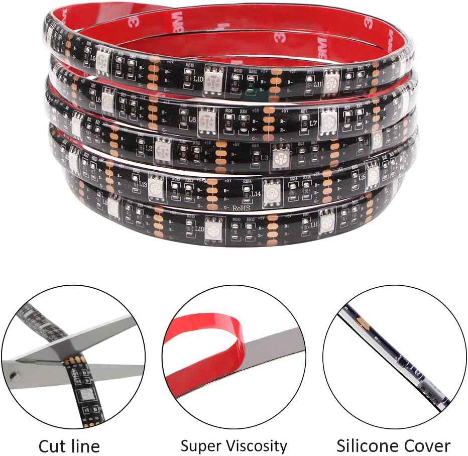 Luminique Battery LED Strip Lights – Thoughtful Birthday Gift for Her with 20 Colors and Modes