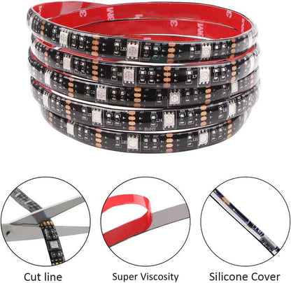 Luminique Battery LED Strip Lights – Thoughtful Birthday Gift for Her with 20 Colors and Modes