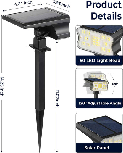 HGGH Solar Lights Outdoor Waterproof – Auto On/Off Dusk to Dawn Pathway Lights for Safer Nighttime Navigation