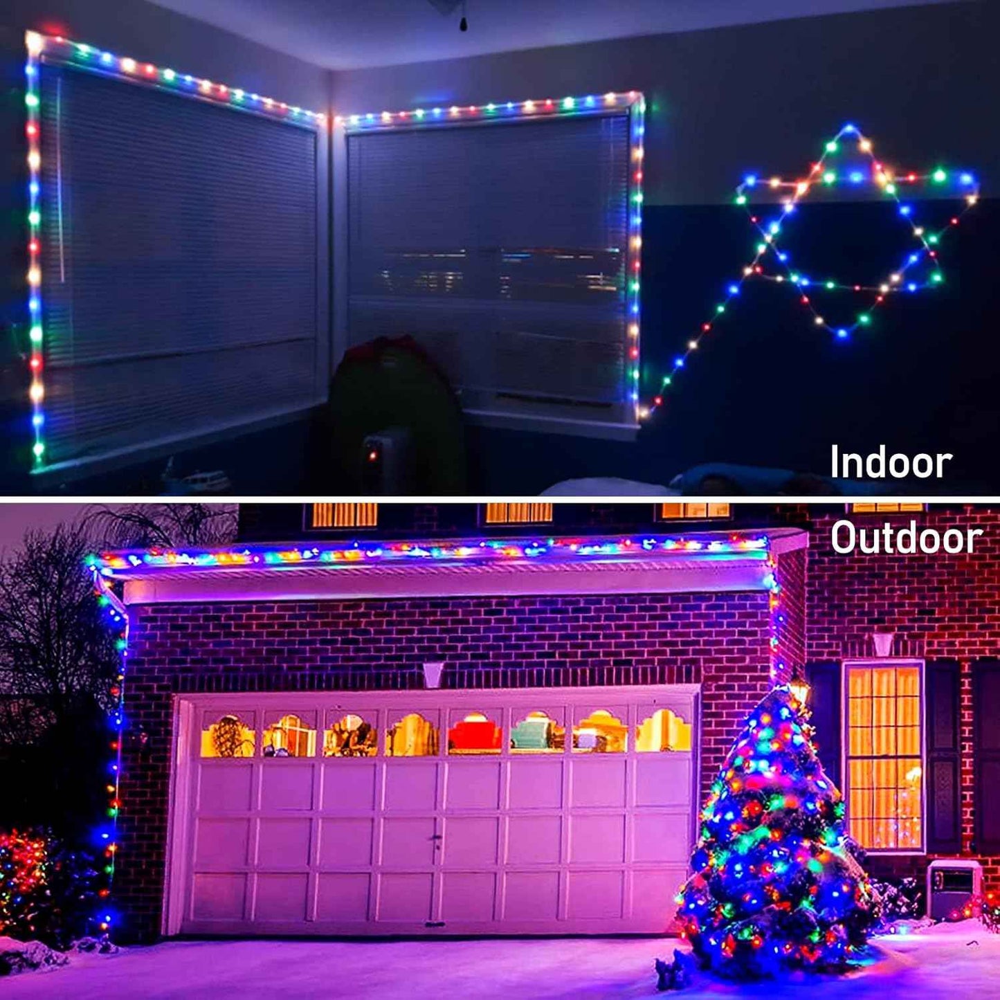 JMEXSUSS LED Rope Lights 33ft – Cozy Living Room and Bedroom Decor with Dimmable Remote