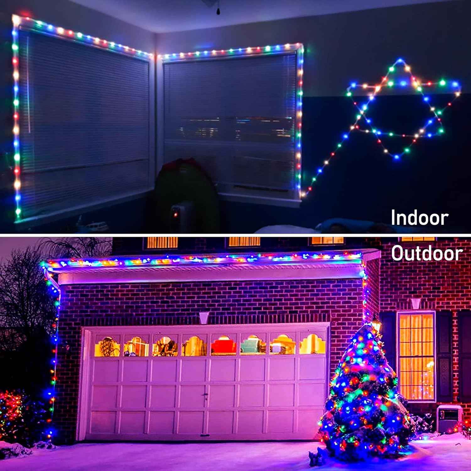 JMEXSUSS LED Rope Lights 33ft – Cozy Living Room and Bedroom Decor with Dimmable Remote