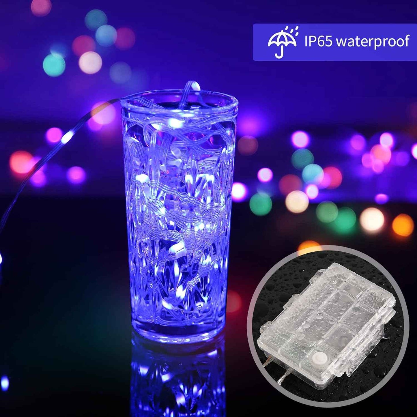 Fairy Lights Cool to Touch – Safe Kids Bedroom Night Light Alternative, Battery Operated String Lights with Timer