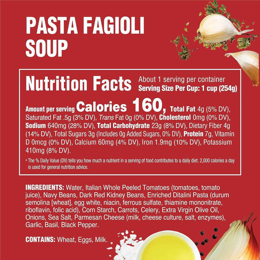 Rao's Homemade Pasta Fagioli Soup - Restaurant-Quality Italian Lunch for the Discerning Home Office