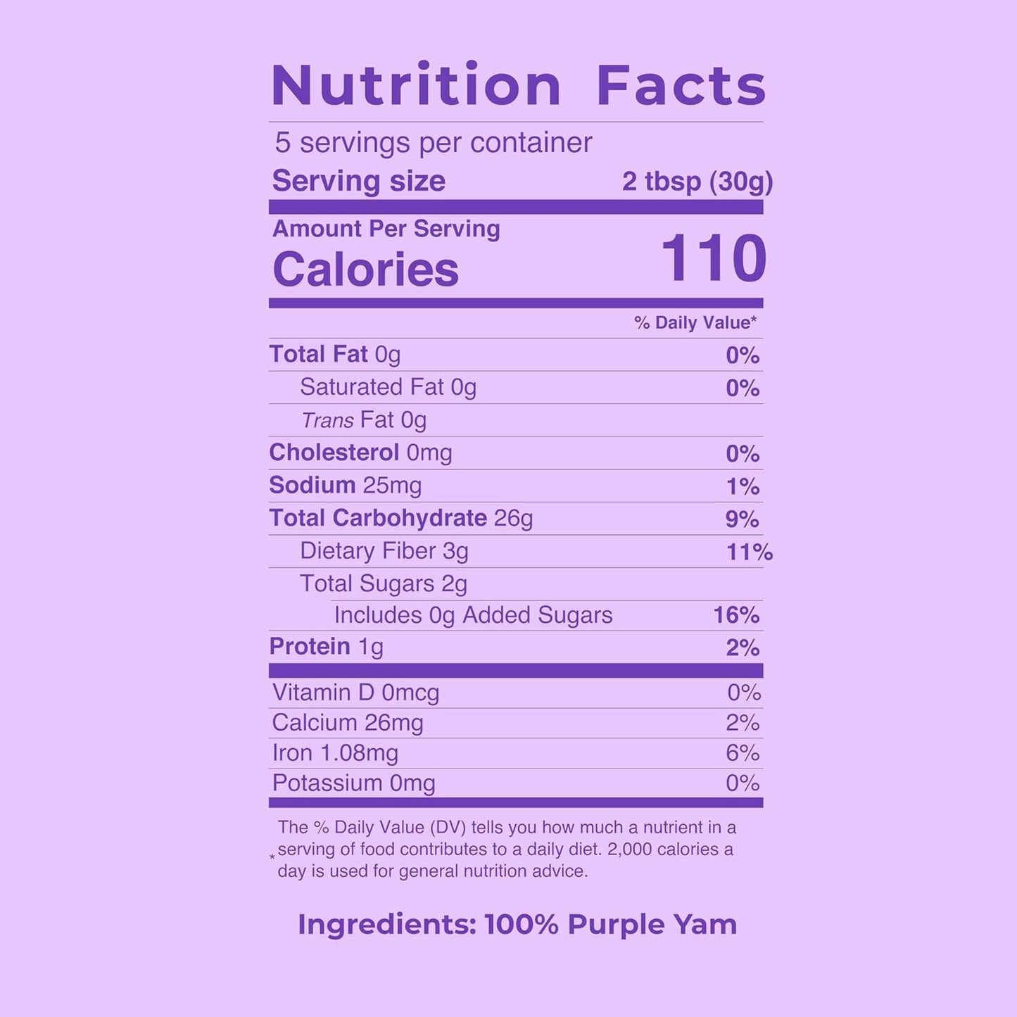 Jans Ube Powder for Baking, 5 oz | Single-Ingredient Pantry Staple for Simple Recipes