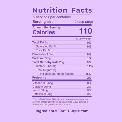 Jans Ube Powder for Baking, 5 oz | Single-Ingredient Pantry Staple for Simple Recipes