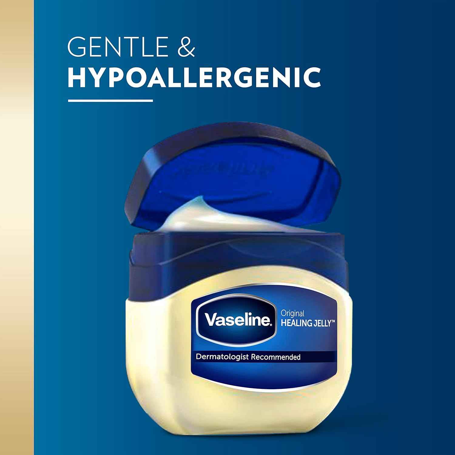 Vaseline Original Petroleum Jelly – Hypoallergenic Fragrance-Free Barrier for Sensitive and Allergy-Prone Skin
