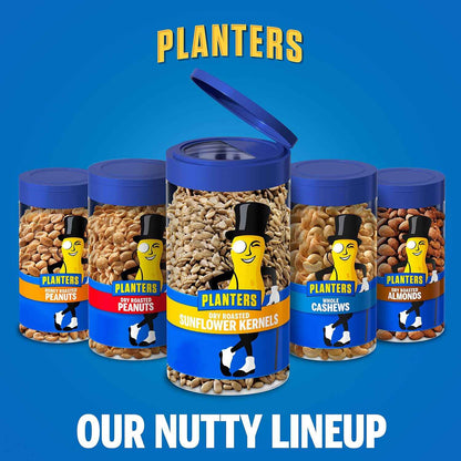 PLANTERS Pop & Pour Sunflower Seeds – Camping and Hiking Snack, Resealable Travel Jar for Trails