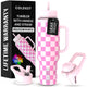 46 oz - Pink Checkers