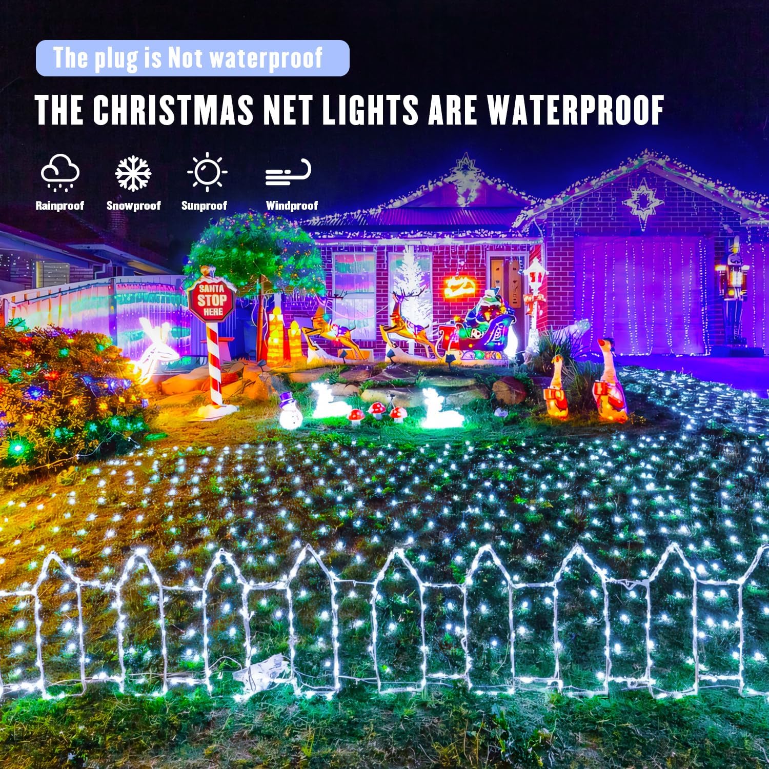 JMEXSUSS 360 LED Net Lights – Cozy Bedroom and Living Room Decor with 8 Dimmable Modes