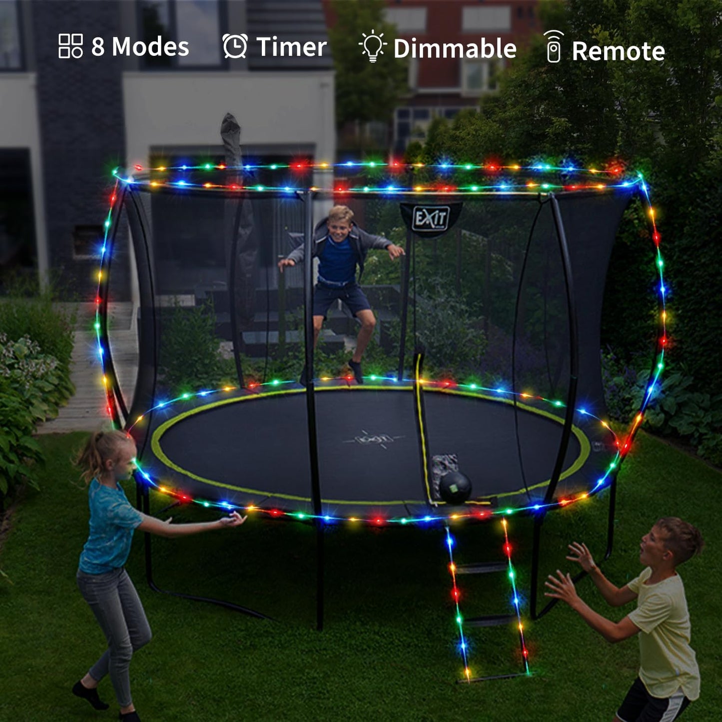 JMEXSUSS LED Rope Lights 33ft – Cozy Living Room and Bedroom Decor with Dimmable Remote