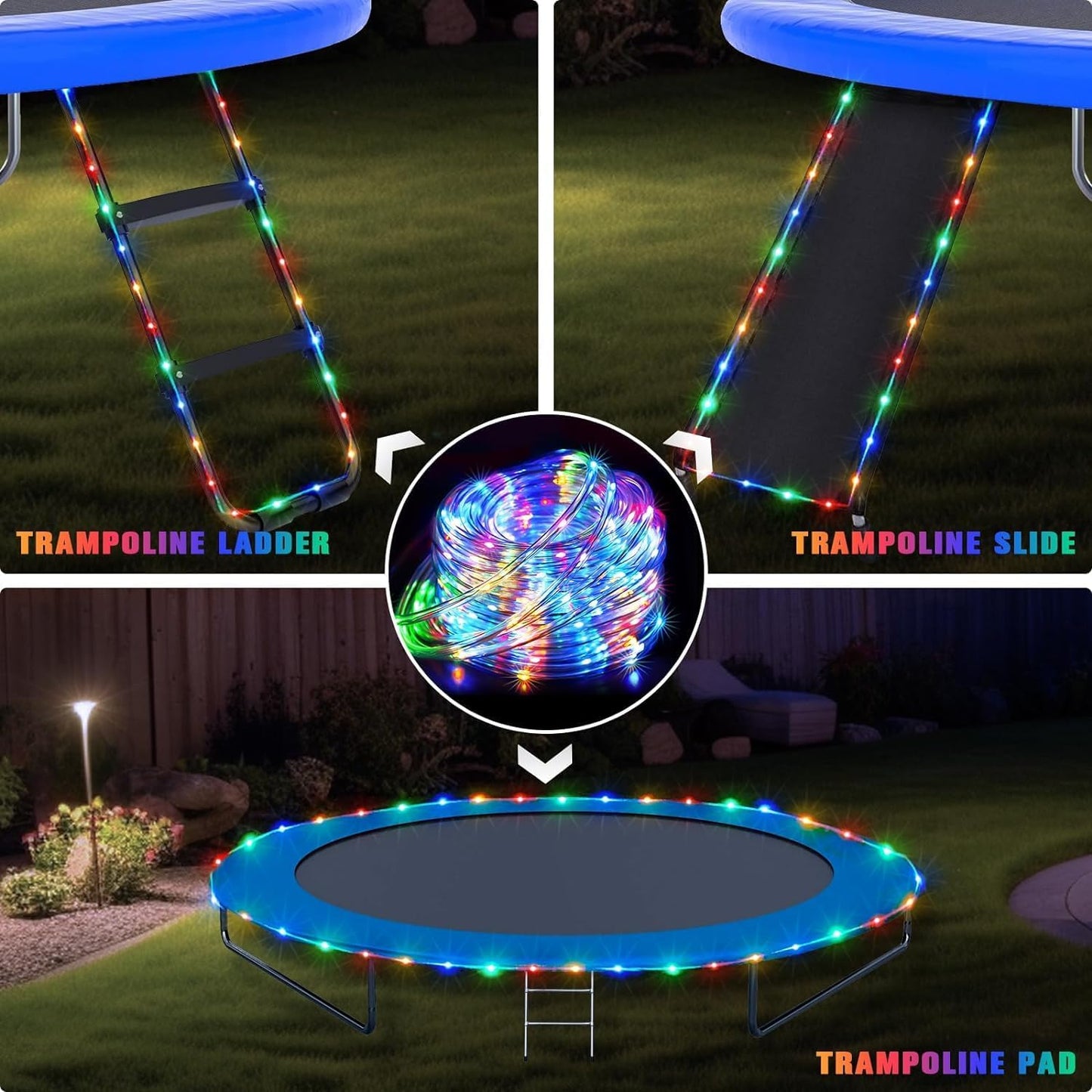 JMEXSUSS LED Rope Lights 33ft – Cozy Living Room and Bedroom Decor with Dimmable Remote