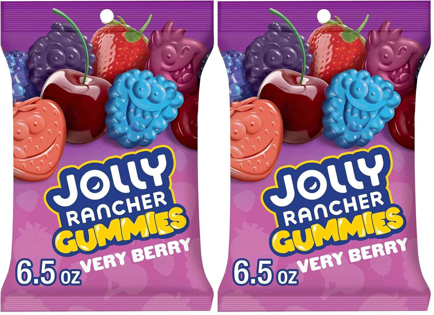 JOLLY RANCHER Gummies Assorted Fruit Flavored Candy Bag – Soft Chewy Candy for Kids' Lunchboxes, Road Trips, and Birthday Party Favors