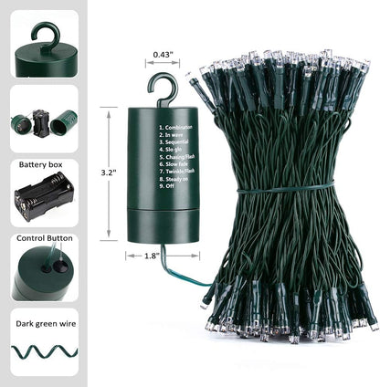 Joomer Battery Fairy Lights – Thoughtful Housewarming Gift for Her, 66ft 200 LED with Timer and 8 Modes Multicolor
