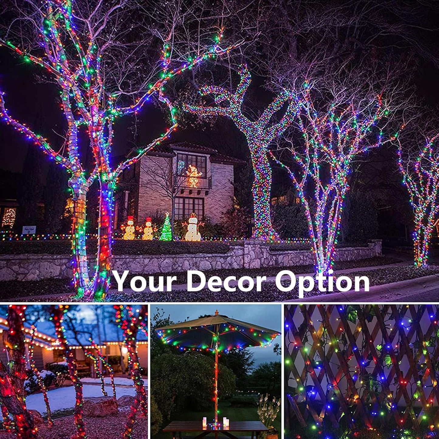 Joomer Solar String Lights – Flameless Low-Voltage Outdoor Lights Safe for Kids, Pets, and Trampolines with IP65 Waterproof Rating