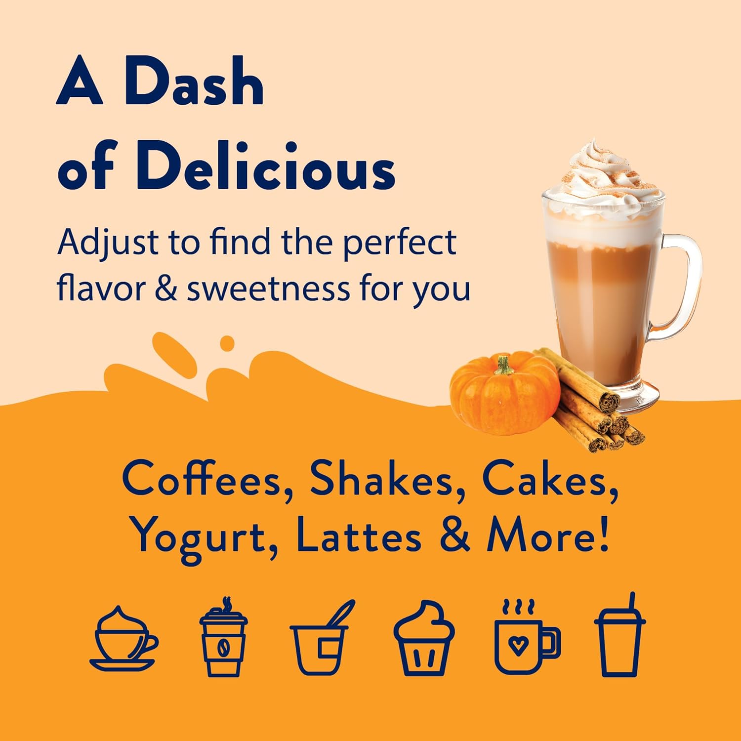 Jordan's Skinny Syrups Sugar Free Pumpkin Spice Syrup for Focused Home Office Coffee Breaks