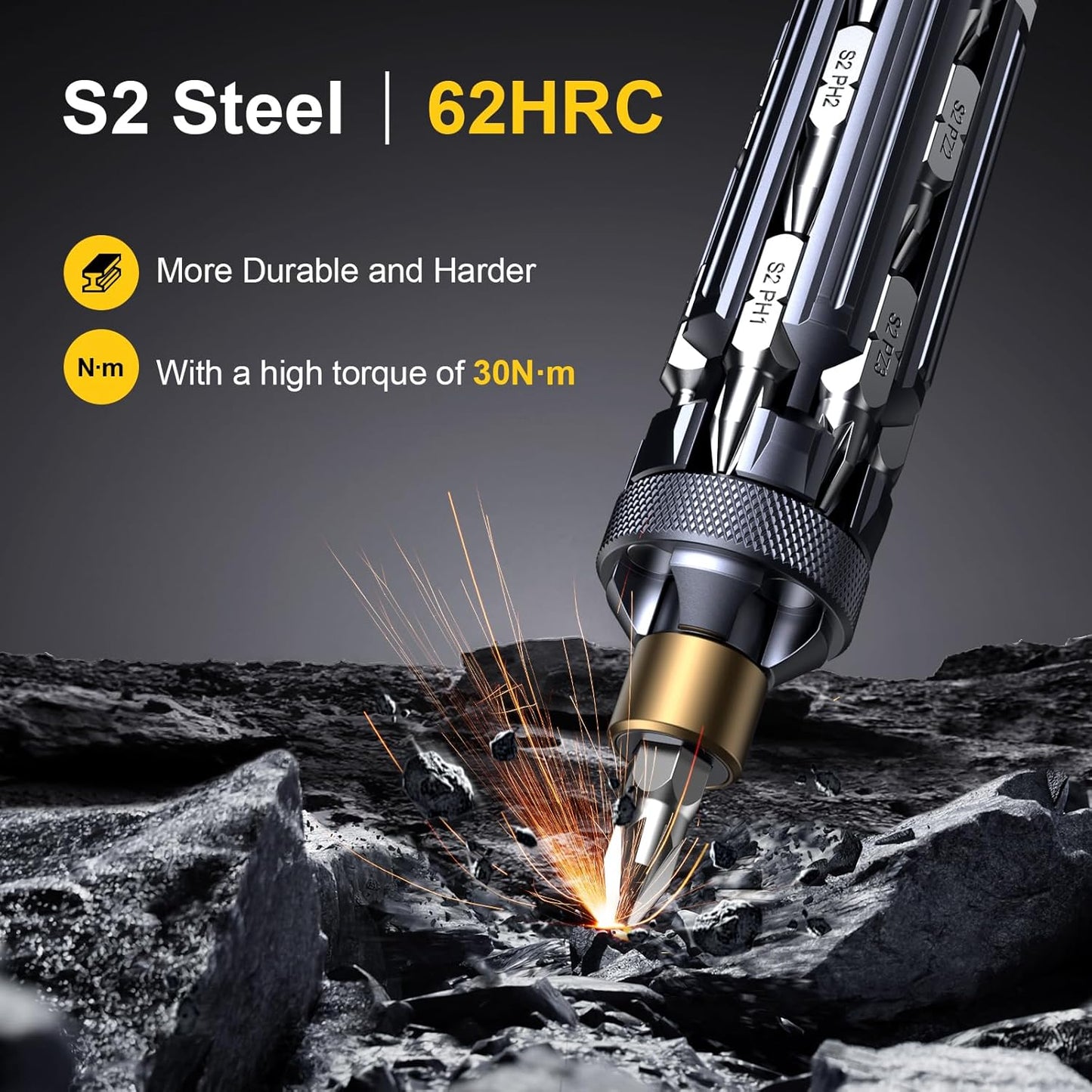 JOREST 19-in-1 Multi Bit Screwdriver Set – Single Tool Replaces a Drawer Full of Screwdrivers for Clean, Clutter-Free Spaces