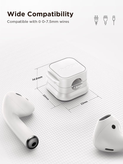 JOYROOM Magnetic Cable Clips for Living Room TV Console, Stylish Adhesive Wire Organizer