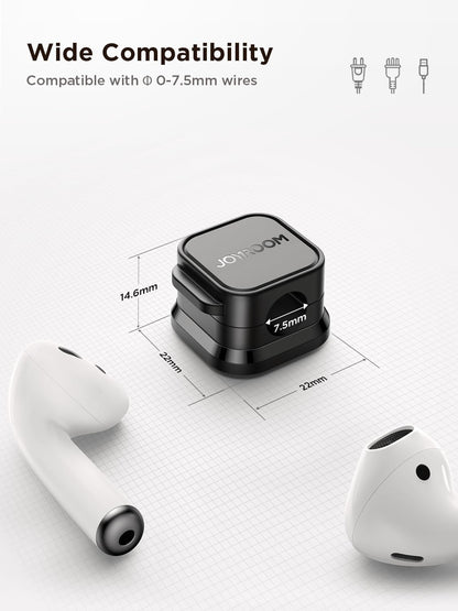 JOYROOM Transparent Magnetic Cable Clips for Wall-Mounted TV, Rout HDMI and Power Cords Along Entertainment Center