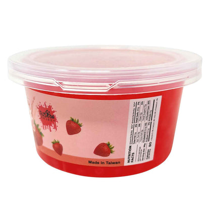Fusion Select Strawberry Bursting Boba for Backyard Parties – Fun Topping for Kids' Drink and Dessert Tables