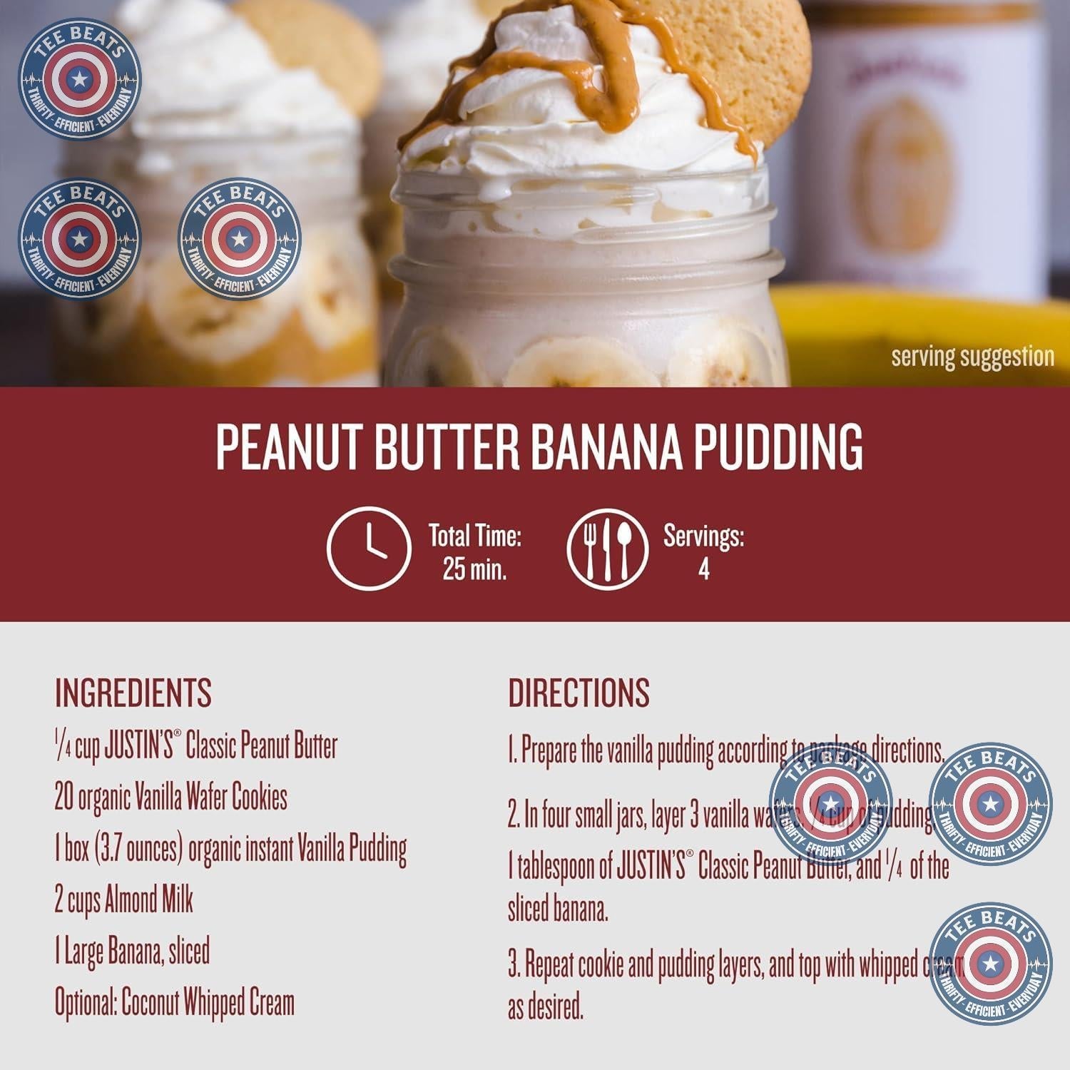 Justin’s Two-Ingredient Peanut Butter – Safe School Snack Jar for the Lunchbox Packing Station
