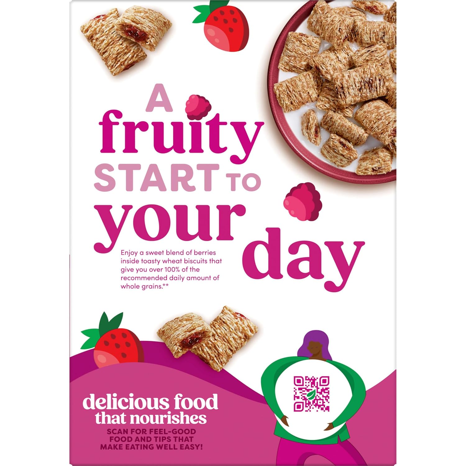 Kashi Berry Fruitful Cereal – Simple Clean-Ingredient Breakfast for the Intentional Pantry, 17.2oz