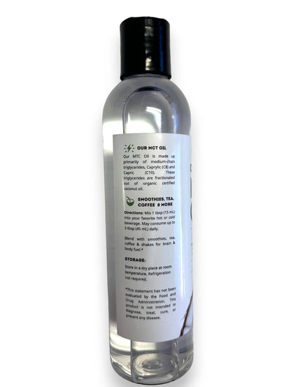 Kate Naturals MCT Oil – Calming Bedtime Self-Care Ritual, Pure C8 C10 Coconut for Skin and Coffee