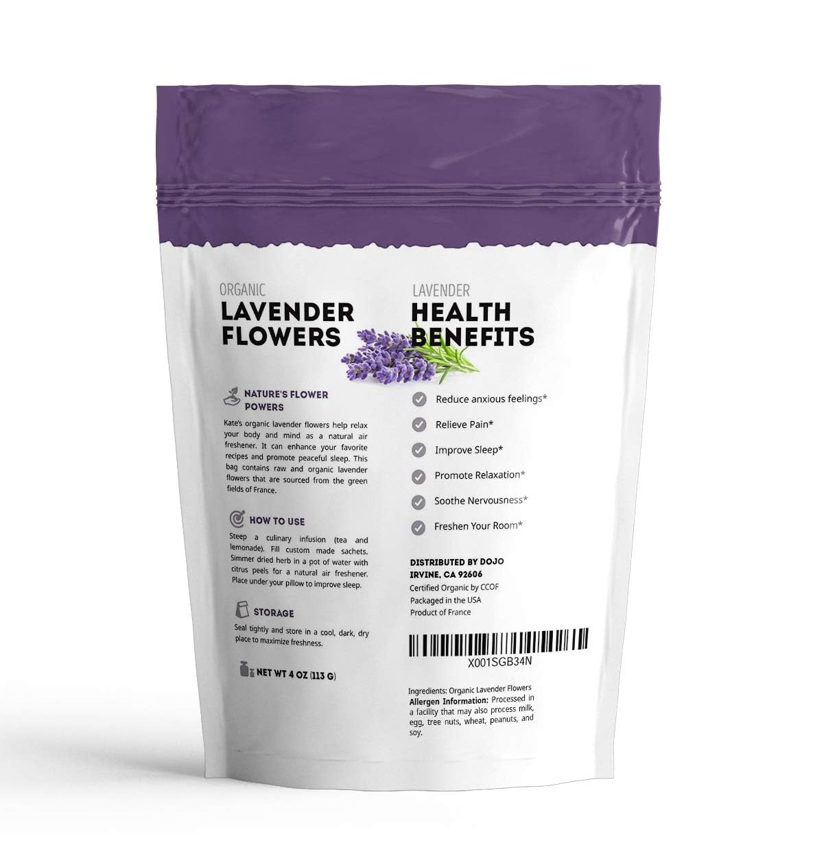 Kate Naturals Organic Lavender Flowers – Elegant Housewarming and Holiday Gift for the Home Baker in Your Life