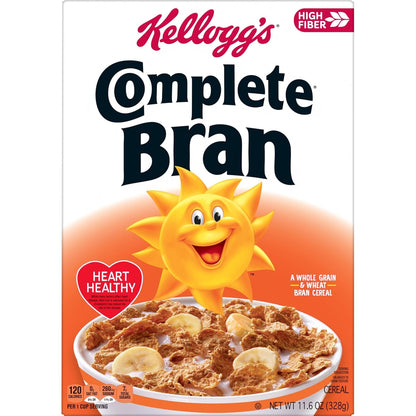 Kellogg's Frosted Bran Cereal – Heart-Healthy Morning Bowl for Wellness-Minded Adults, Fiber-Rich Breakfast
