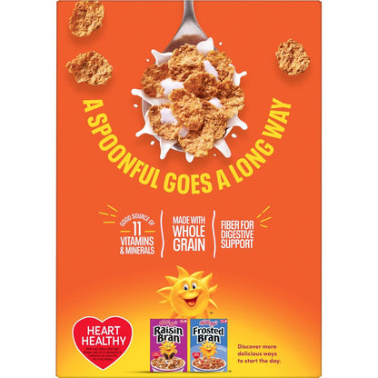 Kellogg's Frosted Bran Cereal – Heart-Healthy Morning Bowl for Wellness-Minded Adults, Fiber-Rich Breakfast