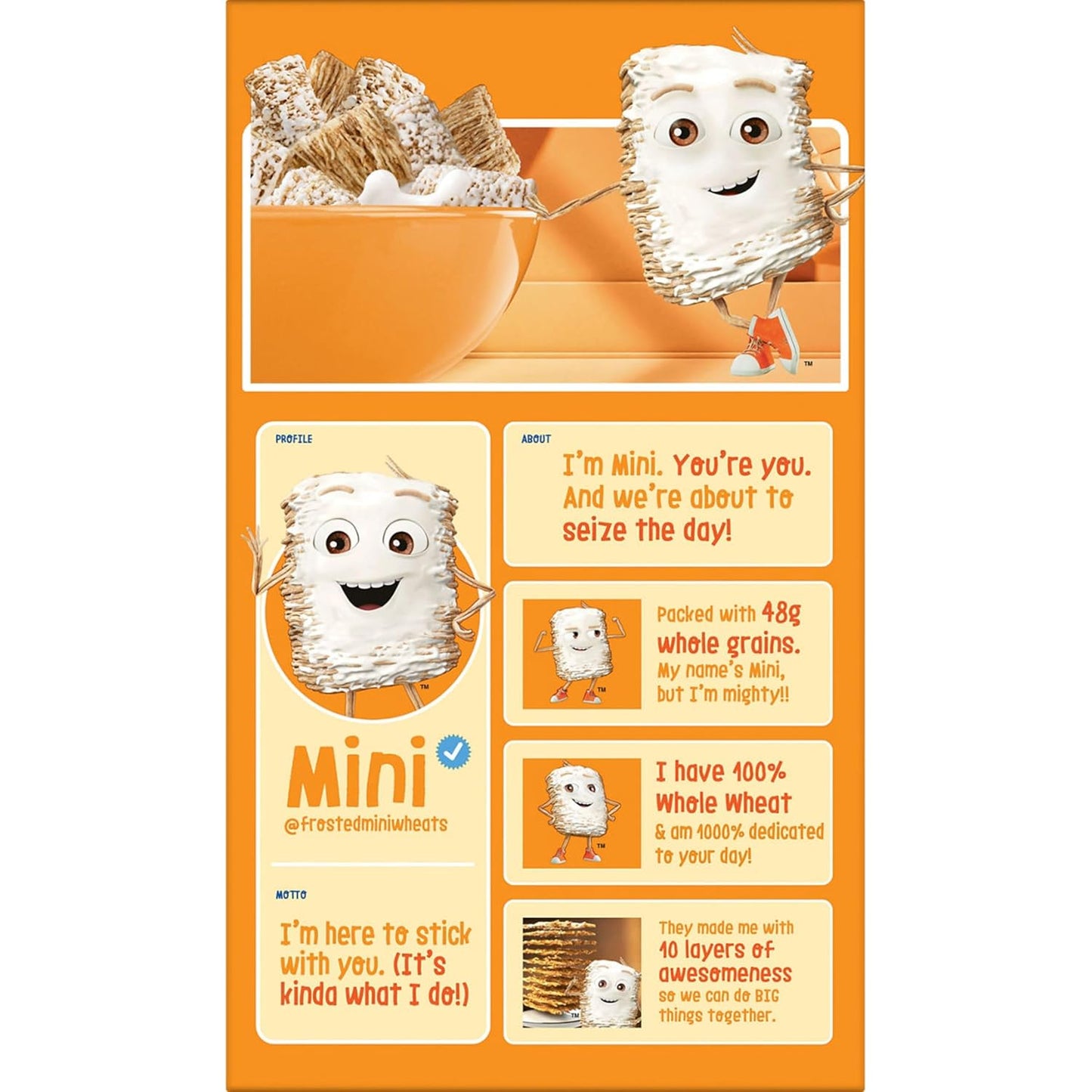 Kellogg’s Frosted Mini-Wheats Cereal – Heart-Healthy Breakfast Bowl for Cholesterol-Conscious Adults, 48g Whole Grain Goodness
