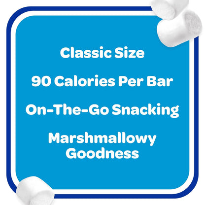 Kellogg's Rice Krispies Treats Crispy Marshmallow Squares – Care Package Snack Bar Filler for College Students, 12.4oz Box of 16