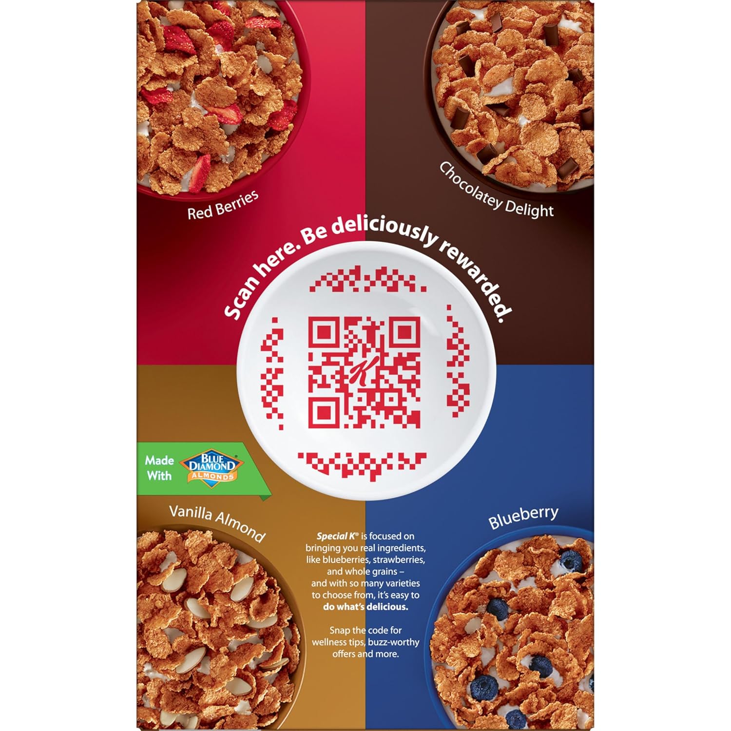 Kellogg's Special K Vanilla Almond Cereal for Home Wellness Routines, Fiber-Rich Heart-Conscious Breakfast