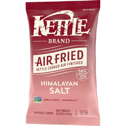 Kettle Brand Air Fried Sea Salt & Vinegar Chips – Lighter Pantry Snack for Mindful Snackers, 6.5 oz Bag