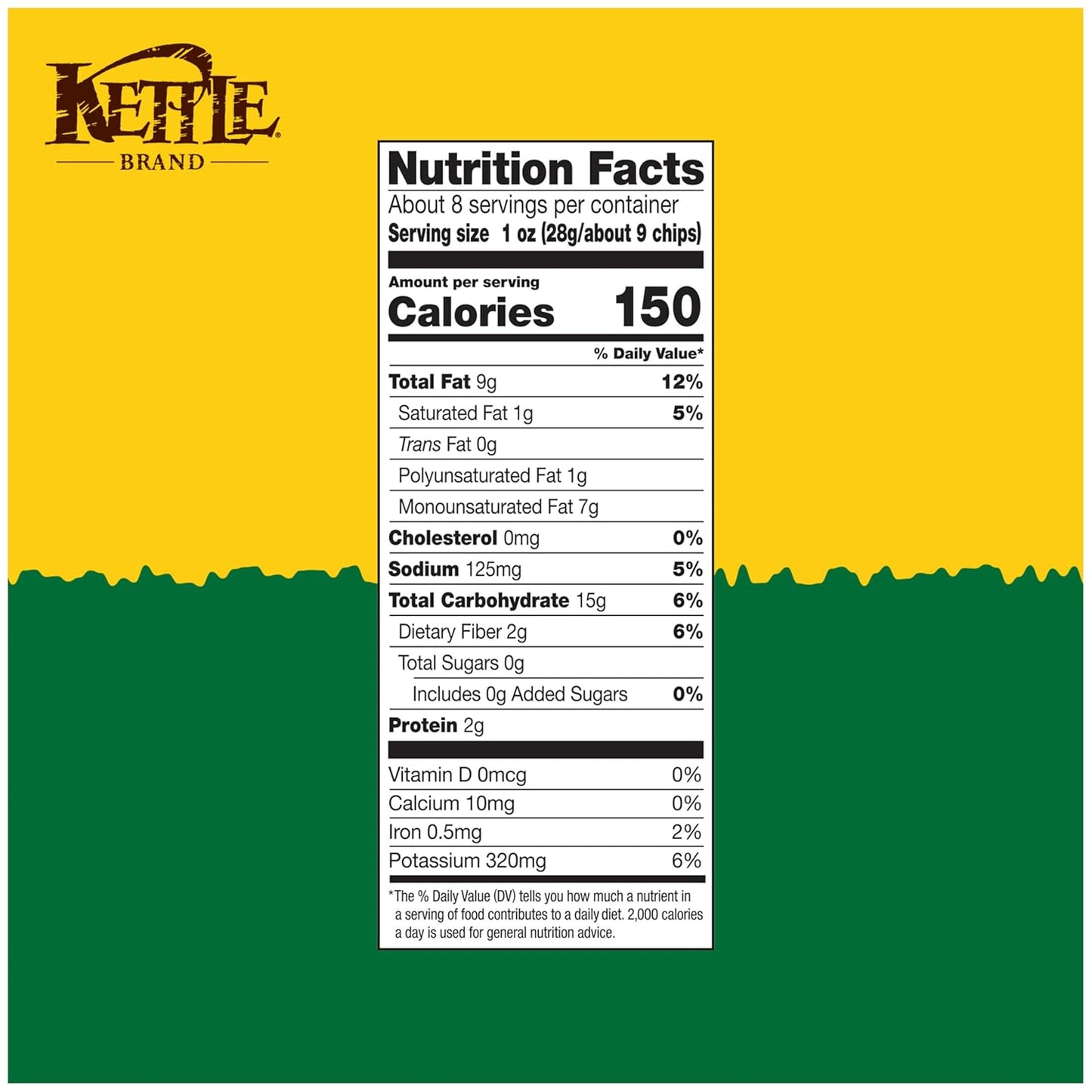 Kettle Brand Krinkle Cut Dill Pickle Chips – Hearty 7.5 oz Snack for Camping, Backyard BBQs, and Tailgate Lots