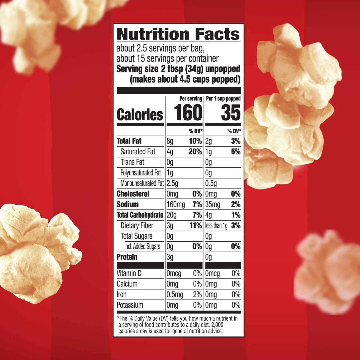 Orville Redenbacher's Kettle Corn Popcorn – Clean-Ingredient Snack for Home Office and Gym Bag