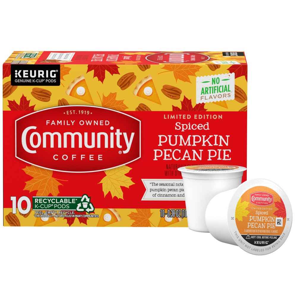 Community Coffee Toasted Hazelnut Single-Serve Pods – Home Office Focus Brew, No Measuring Cleanup Medium Roast 12 Count