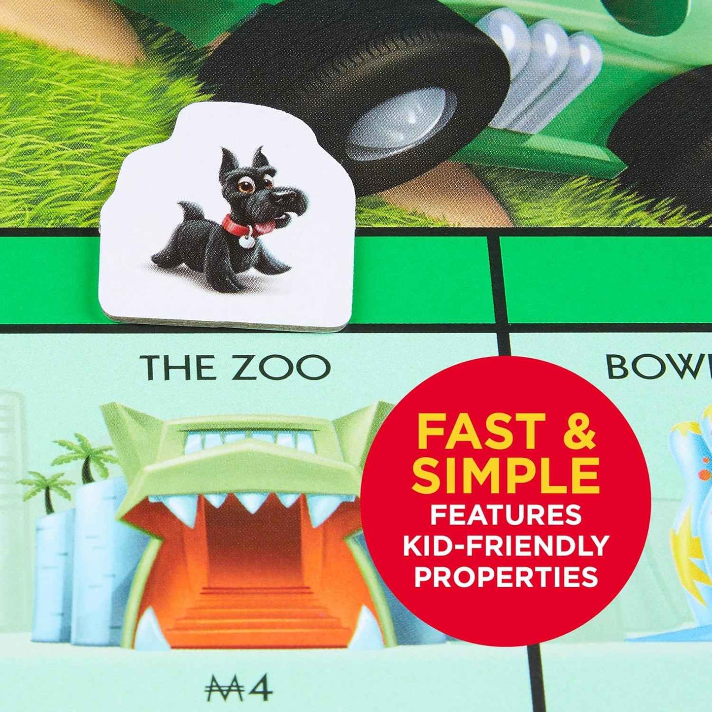 Monopoly Junior Board Game – Safe Indoor Activity for Kids Ages 5 to 8, Screen-Free Family Play