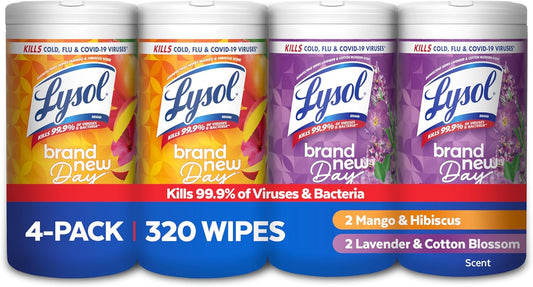 kills 99.9% of viruses and bacteria on hard, non-porous surfaces in 4 minutes
