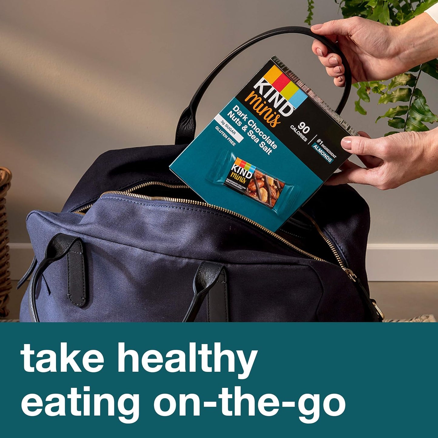 KIND Minis Dark Chocolate Nuts & Sea Salt – Blood Sugar Friendly Snack for Mindful Wellness Routines