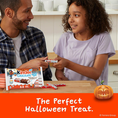 Kinder Chocolate Snack Size Bars – Individually Wrapped Milk Chocolate Treats for Kids Lunch Boxes and School Snacks, 20 Count, 8.8 oz