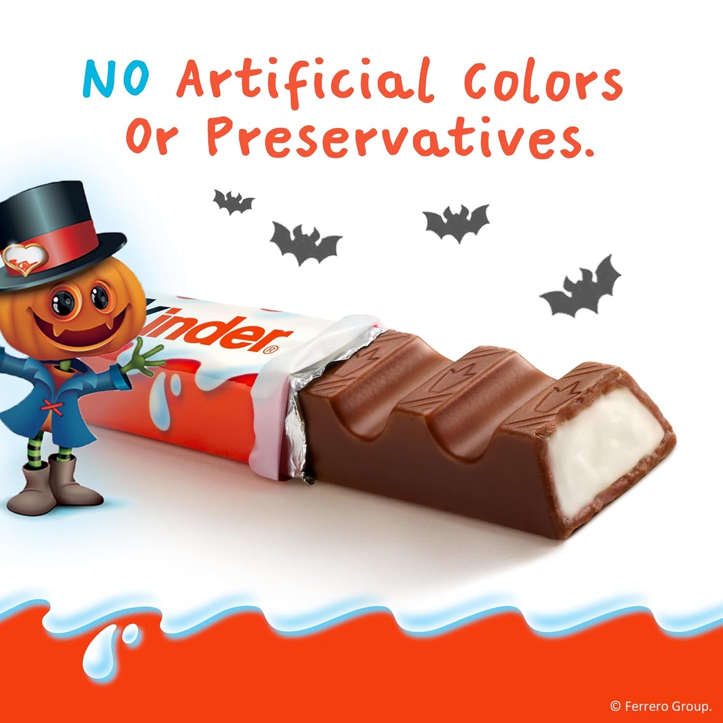 Kinder Chocolate Snack Size Bars – Individually Wrapped Milk Chocolate Treats for Kids Lunch Boxes and School Snacks, 20 Count, 8.8 oz