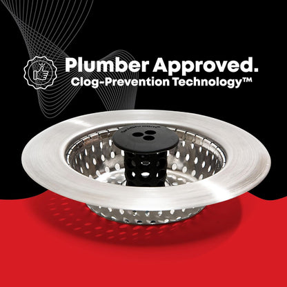 Kitchen SinkShroom Stainless Steel Sink Strainer for Modern Minimalist Kitchens, Clog-Free Design