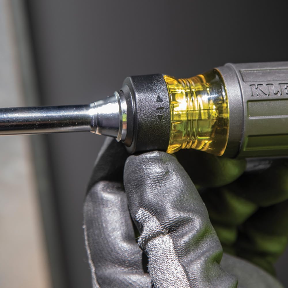 Klein Tools 32305 Ratcheting Screwdriver – Jobsite Productivity Driver for Faster Fastening Runs