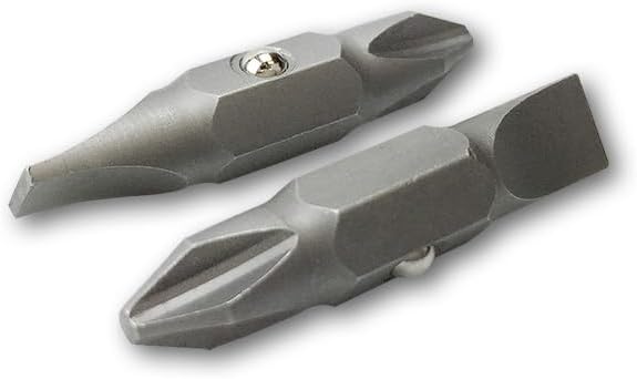 Klein Tools 32483 Replacement Bit Set for Jobsite Productivity, #2 Phillips and 1/4-Inch Slotted for 11-in-1 and 10-in-1 Screwdrivers