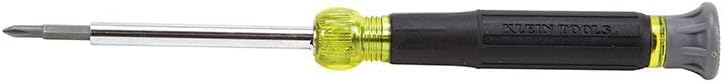 Klein Tools 32581 4-in-1 Electronics Screwdriver – Precision Bit Set for Terminal Block and Service Truck Technicians