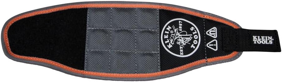 Klein Tools 55895 Magnetic Wristband for Electricians – Hold Screws, Wire Nuts and Bits While Working Overhead
