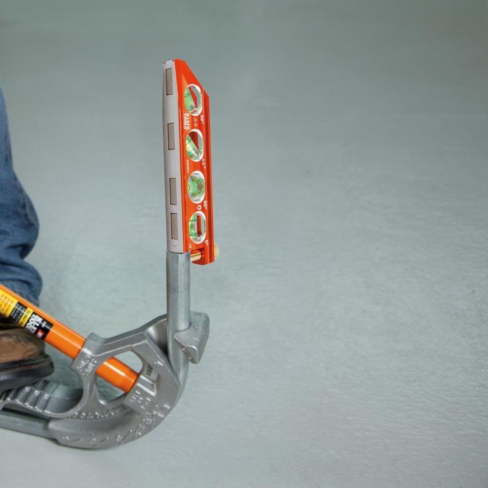 Klein Tools 935AB4V Torpedo Level – Jobsite Productivity Booster for Electricians Bending Conduit Faster