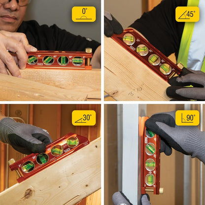 Klein Tools 935AB4V Torpedo Level – Jobsite Productivity Booster for Electricians Bending Conduit Faster