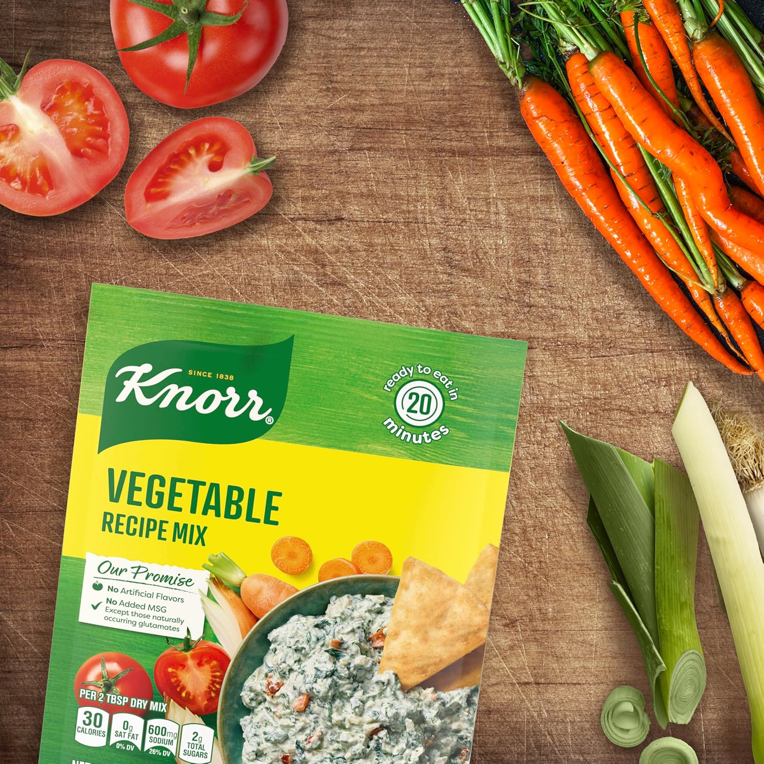 Knorr Vegetable Recipe Mix Soup for Quick Weeknight Dinners and Home Office Lunches 1.4 oz